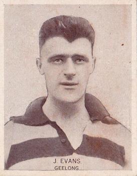 1933 Wills's Victorian Footballers (Large) #4 Jack Evans Front